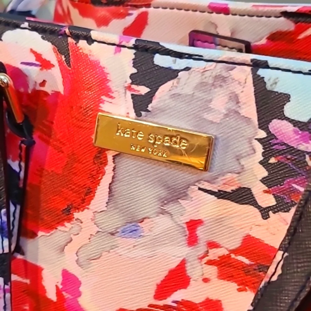 Kate Spade Watercolor Purse, Like New!